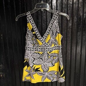 Y2K Cache Yellow and Black tank top